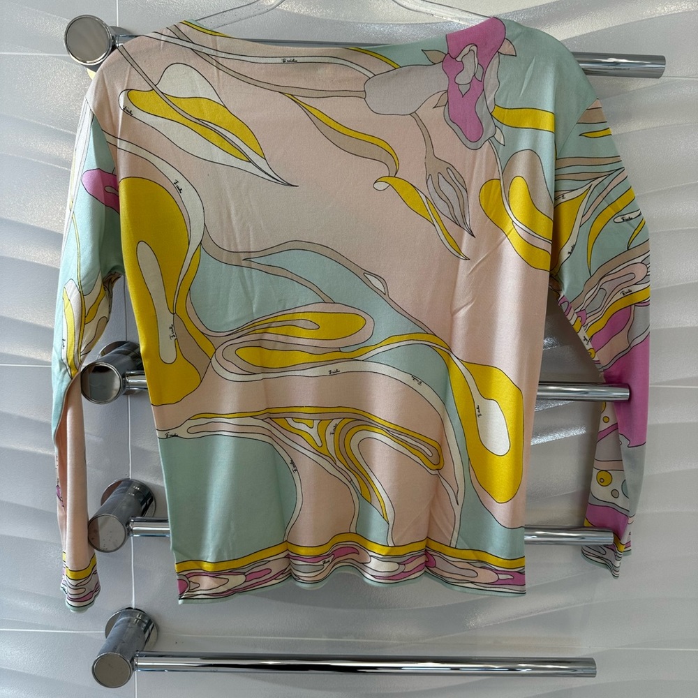 Pucci bateau boat neck top 69’s vintage